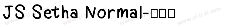 JS Setha Normal字体转换